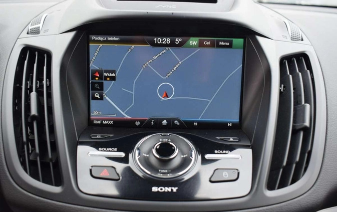 Ford Kuga cena 59800 przebieg: 129824, rok produkcji 2016 z Drawsko Pomorskie małe 667